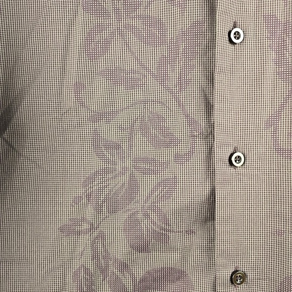 Tommy Bahama Shirt Mens‎ XL Purple Tropical Floral Button Long Sleeve Hawaiian - Picture 6 of 10